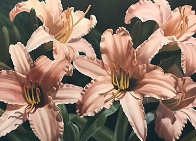 Day Lilies Oil Painting