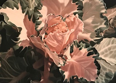 Blush Kale Oil Painting