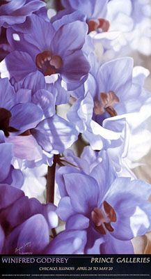Blue Delphinium Poster