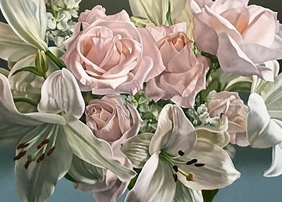 Pale Roses and Lilies